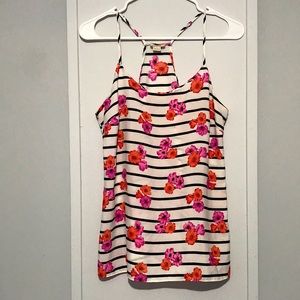 2/$20 - J.Crew  floral razor back top